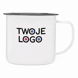 Kubek emaliowany RETRO CUP z logo firmy