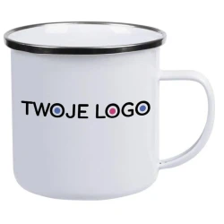 Emaliowany kubek VINTAGE CUP do naniesienia logo