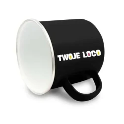 Emaliowany kubek 360 ml | Taeris z nadrukiem logo