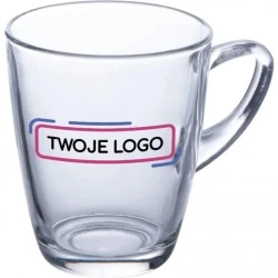 Kubek szklany 320 ml z logo