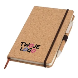 Notes A5 w kropki z długopisem BASTOGNE z nadrukiem na zamówienie