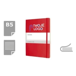 Notatnik MOLESKINE B5 w linie z logo firmy