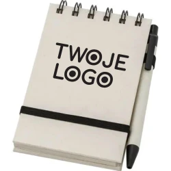 Notatnik A6 z kartonu po mleku z logo firmy