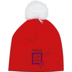 Zimowa czapka świąteczna z naniesieniem logo