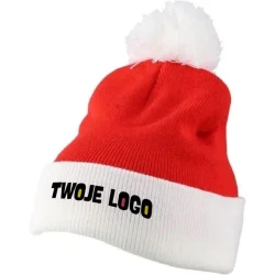 Czapka świąteczna do drukowania logo