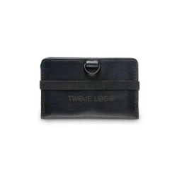 ORVYN. Skórzany portfel na 10 kart z blokadą RFID do drukowania logo