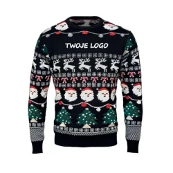 Świąteczny sweter LED L/XL SHAMIS LARGE do nałożenia logo