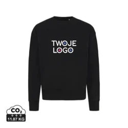 Luźna bluza z bawełny z recyklingu Iqoniq Kruger do drukowania logo