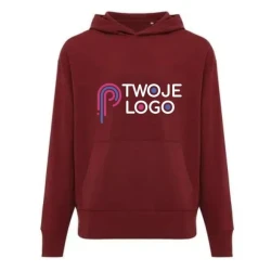 Luźna bluza z kapturem z bawełny z recyklingu Iqoniq Yoho do naniesienia logo