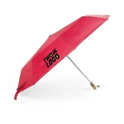 Wiatroodporny parasol automatyczny RPET, składany z logo