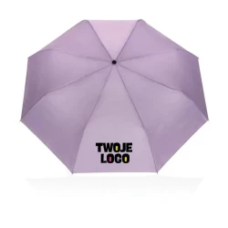 Mały parasol automatyczny 21" AWARE™ RPET z nadrukiem logo