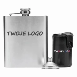 Zestaw z piersiówką GENTLEMAN z logo