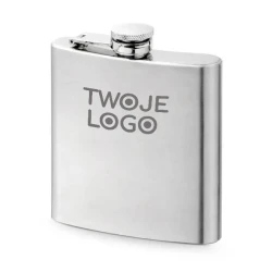 MUSE. Kieszonkowa butelka ze stali nierdzewnej 180 ml z naniesieniem logo