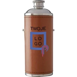 Piersiówka 230 ml z logo firmy