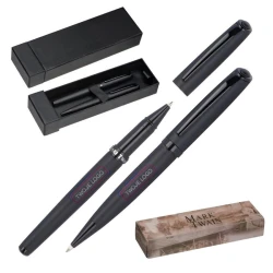 Zestaw piśmienny długopis i pióro kulkowe Mark Twain z naniesieniem logo
