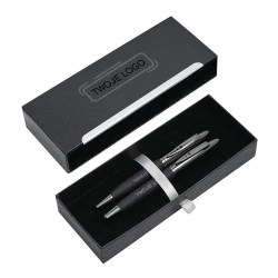 Zestaw do pisania BLACK ELEGANCE do drukowania logo