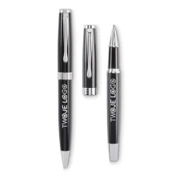 Zestaw pióro i długopis LYON SET do drukowania logo