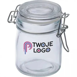 Słoik szklany 150 ml z nadrukiem logo