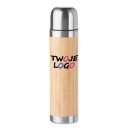 Termos z bambusową obudową CHAN BAMBOO do drukowania logo