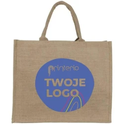 Torba z juty HANNOVER z nadrukiem logo