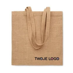 Jutowa torba z uchwytami ZOLANG z nadrukiem na zamówienie