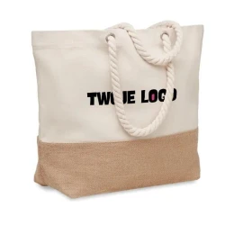 Torba plażowa, płótno 280gr/m² PANTAI z logo firmy