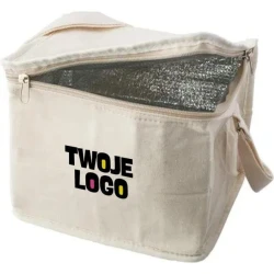 Torba termoizolacyjna z bawełny i juty z nadrukiem logo