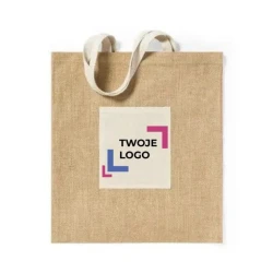 Torba z juty na zakupy do nałożenia logo