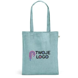 RYNEK. Torba zawierająca bawełnę pochodzącą (70% rPET), poliester z recyklingu (30%) (140 g/m²) z nadrukiem logo