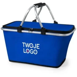 Koszyk na zakupy, składany, torba termoizolacyjna do nałożenia logo