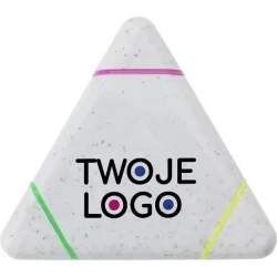 Zakreślacz "trójkąt" z logo firmy