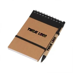 Notatnik w linie z długopisem z nadrukiem na zamówienie